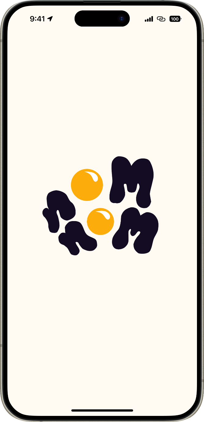 NomNom logo screen