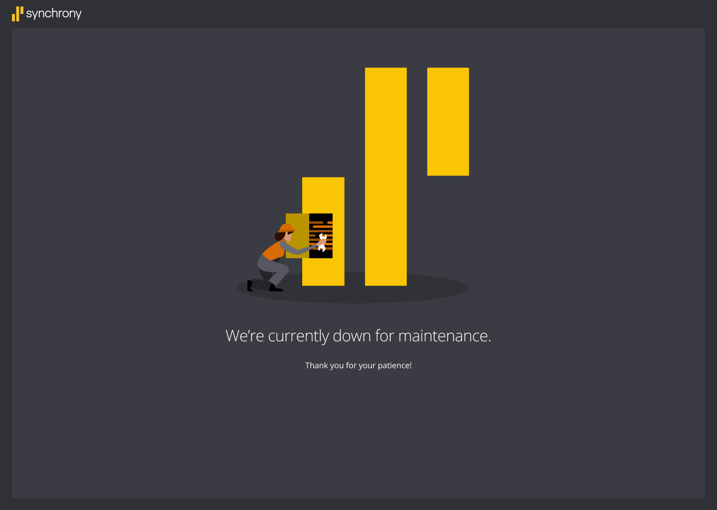 Down for maintenance &mdash; dark mode