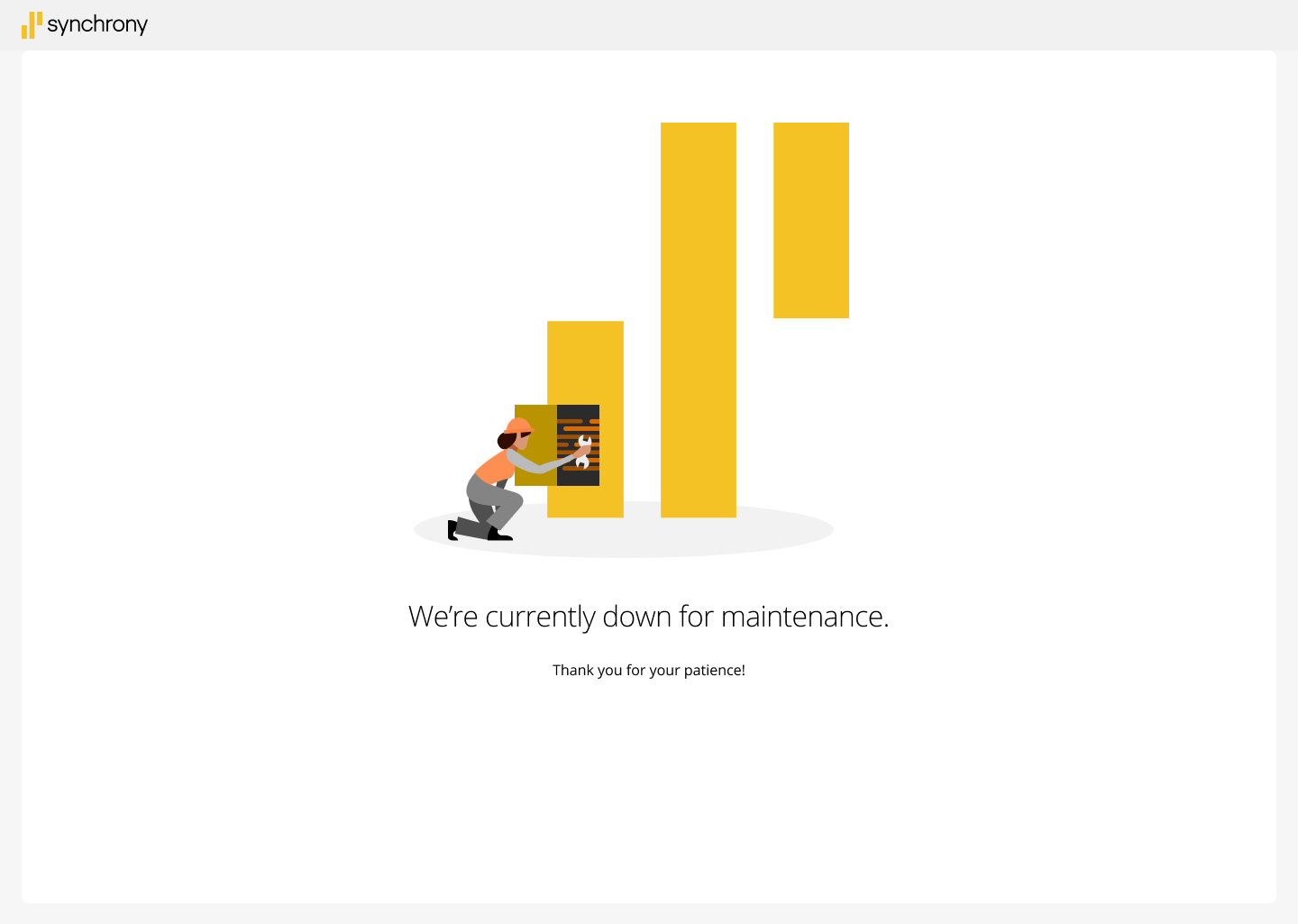 Down for maintenance &mdash; light mode