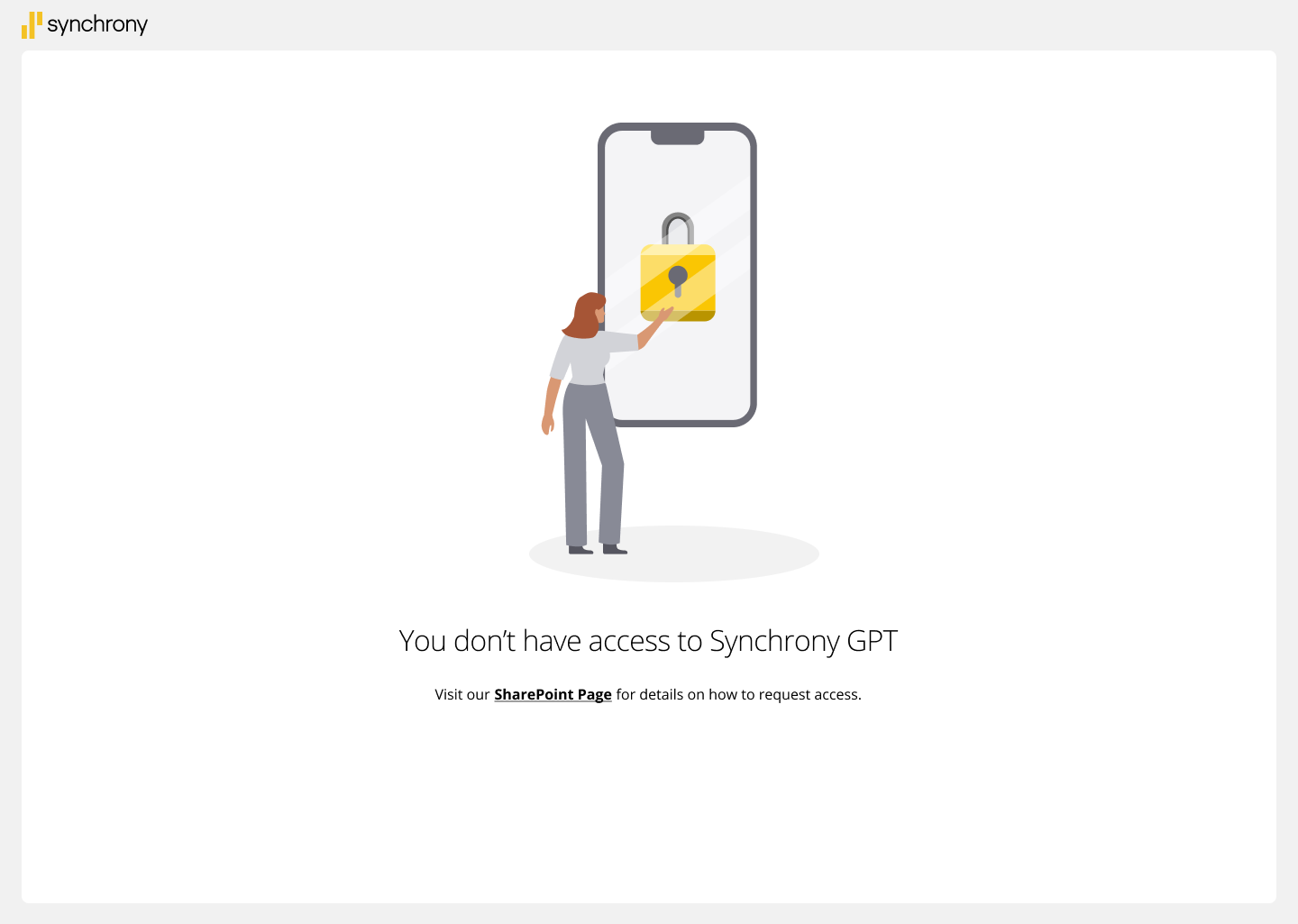 No access &mdash; light mode