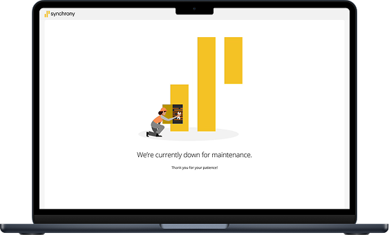 Down for maintenance on desktop